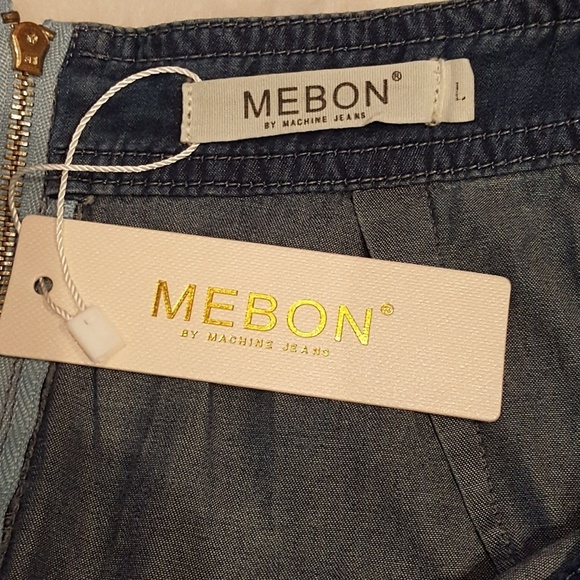 Mebon - Micro Mini Blue Jean Faded MiSkirt - Picture 5 of 5